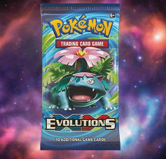 Xy evolutions booster pack (box fresh) live rip