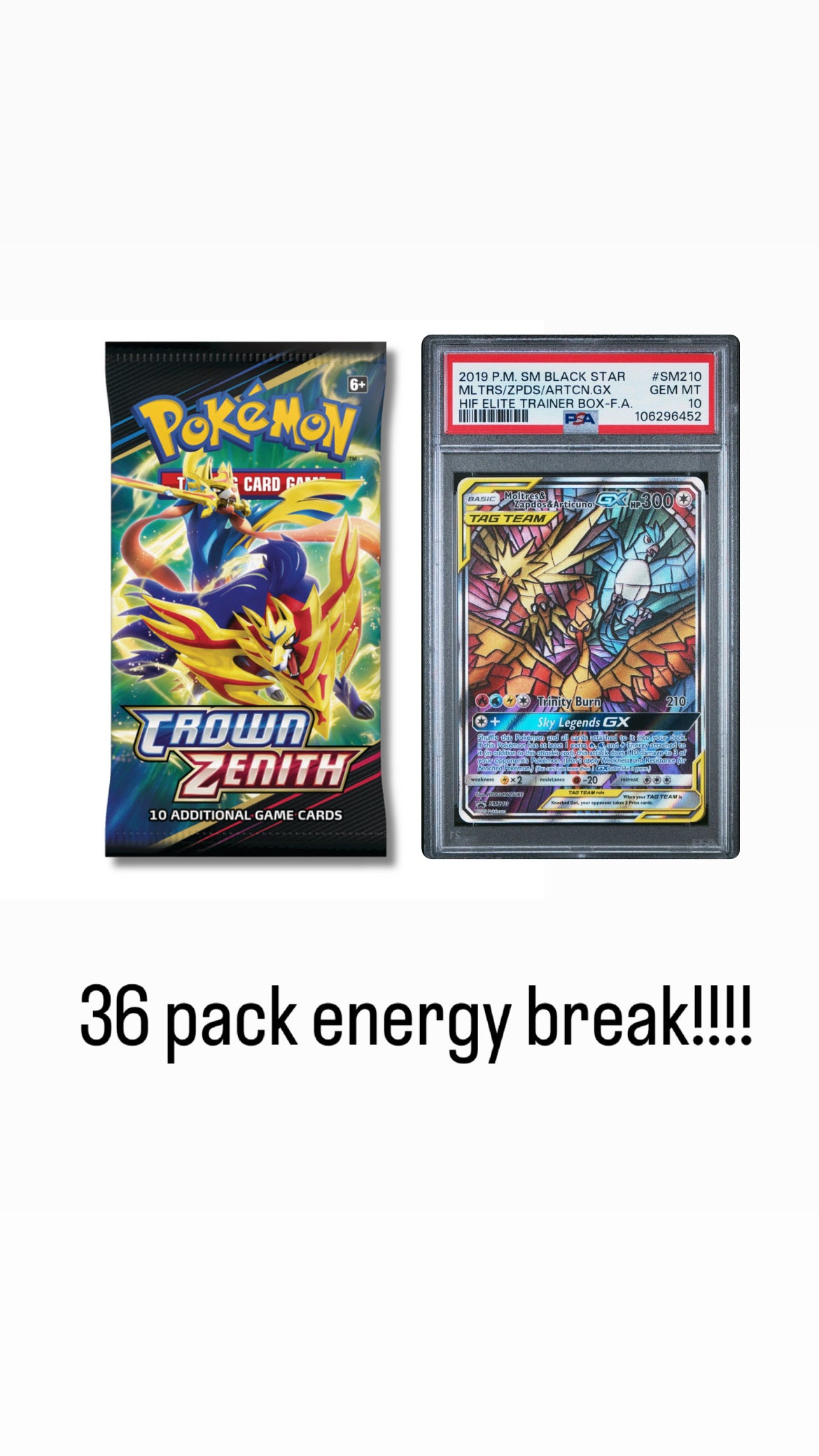 Crown zenith energy breaks